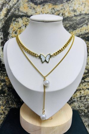 2-in-1 Butterfly Necklace